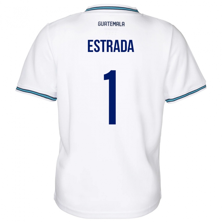 Hombre Camiseta Guatemala Alexia Estrada #1 Blanco 1ª Equipación 24-26 La Camisa Chile