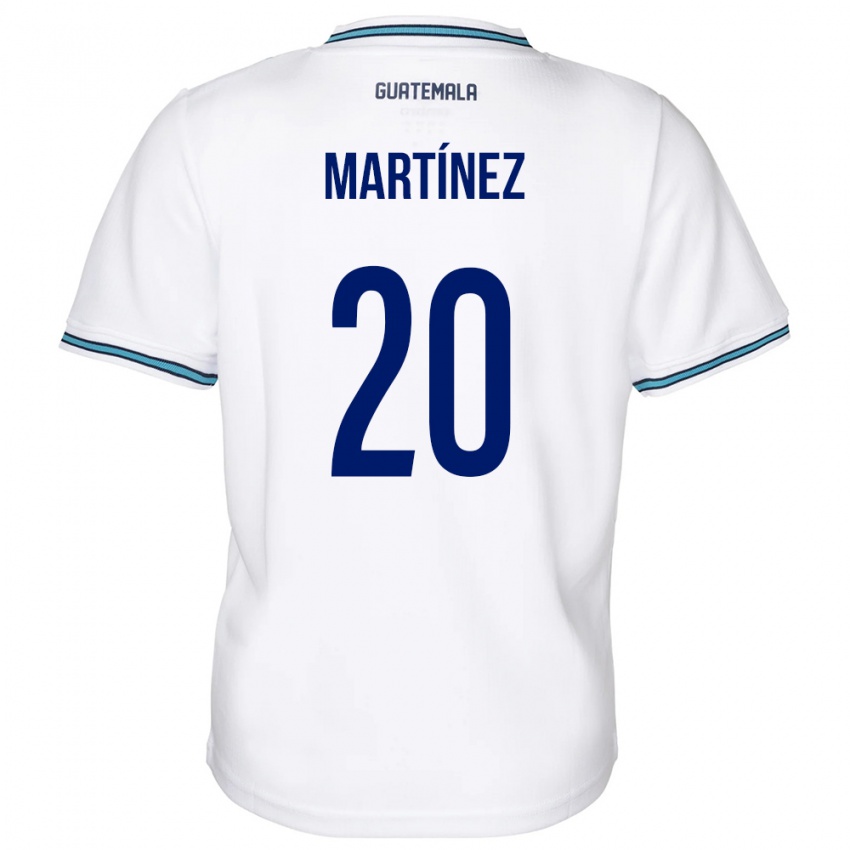 Hombre Camiseta Guatemala Ana Lucía Martínez #20 Blanco 1ª Equipación 24-26 La Camisa Chile