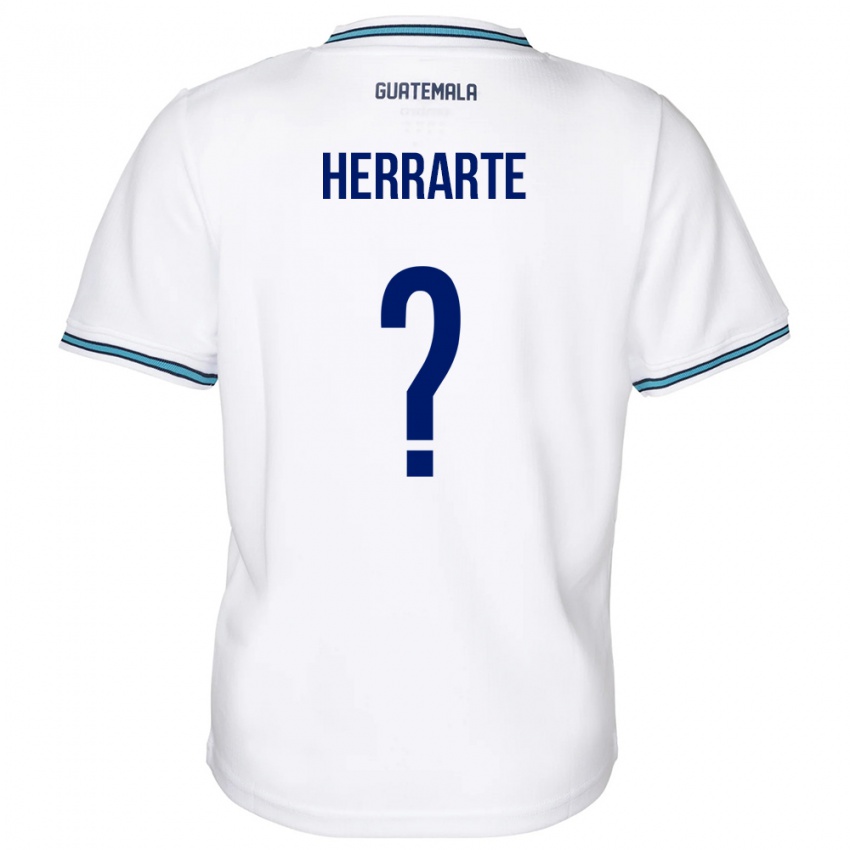 Hombre Camiseta Guatemala María Herrarte #0 Blanco 1ª Equipación 24-26 La Camisa Chile