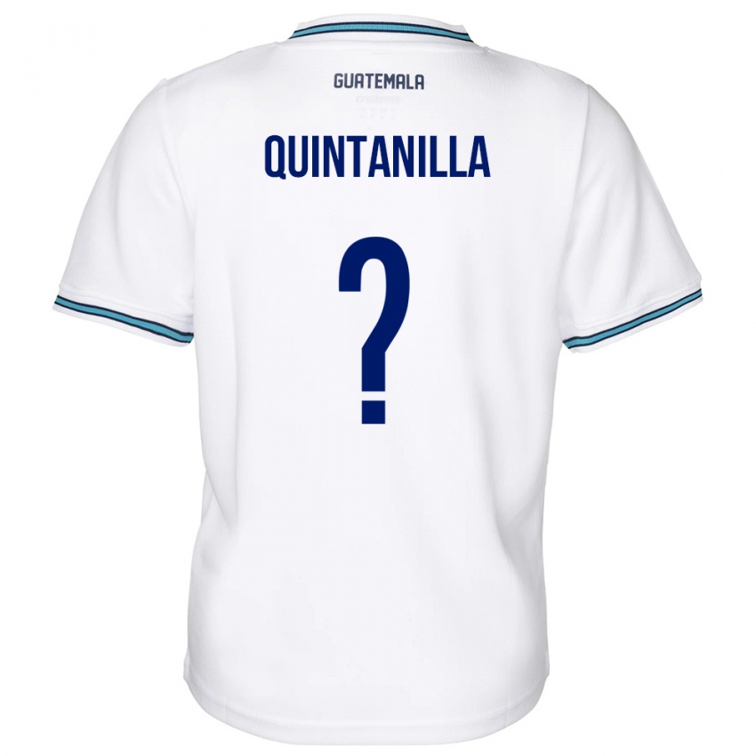 Hombre Camiseta Guatemala Anayelli Quintanilla #0 Blanco 1ª Equipación 24-26 La Camisa Chile