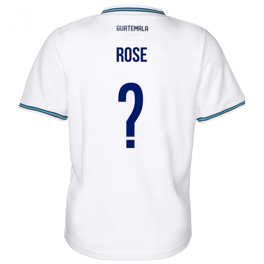 Hombre Camiseta Guatemala Michelle Rose #0 Blanco 1ª Equipación 24-26 La Camisa Chile