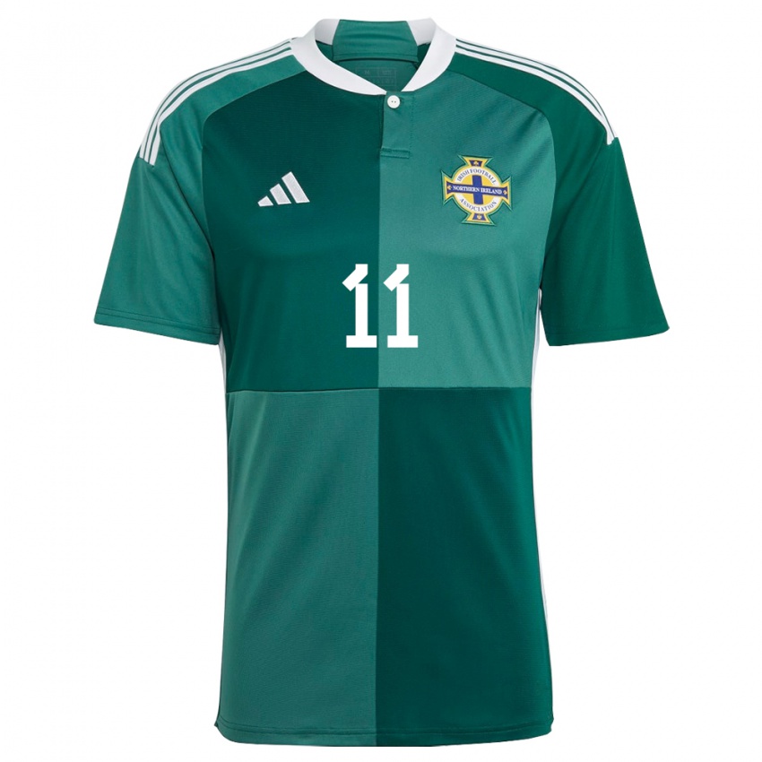 Hombre Camiseta Irlanda Del Norte Callum Marshall #11 Verde 1ª Equipación 24-26 La Camisa Chile