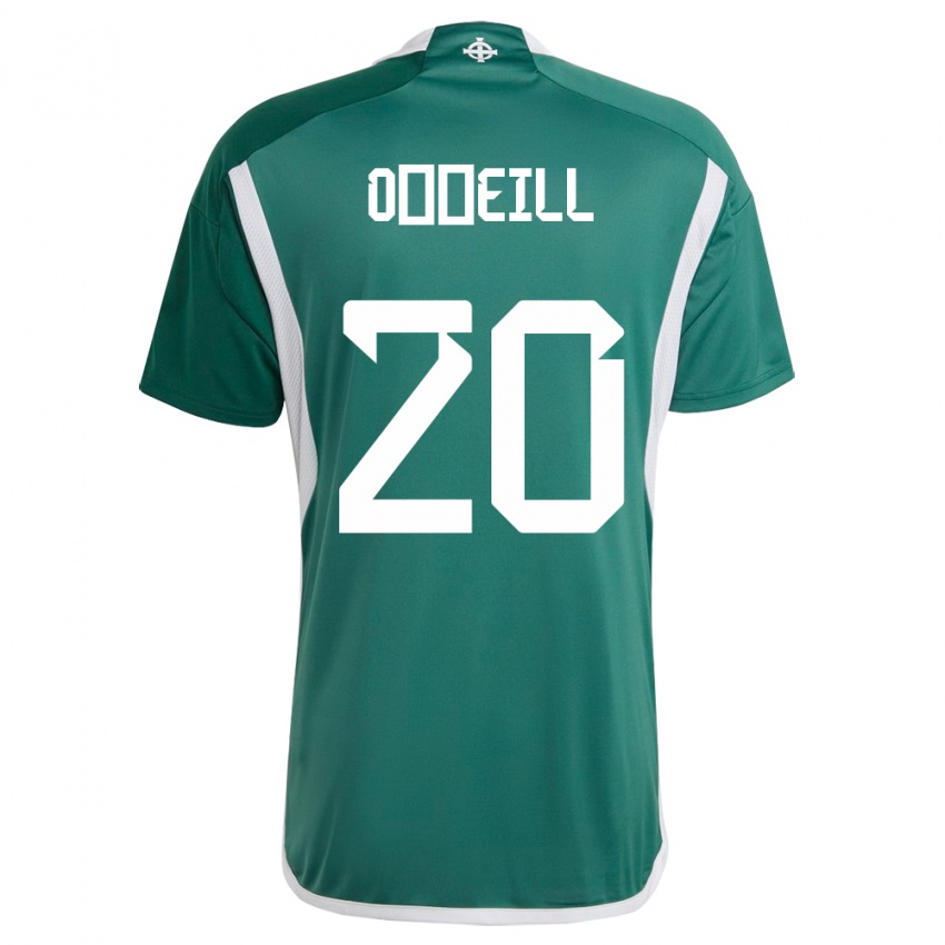 Hombre Camiseta Irlanda Del Norte Ceadach O’neill #20 Verde 1ª Equipación 24-26 La Camisa Chile