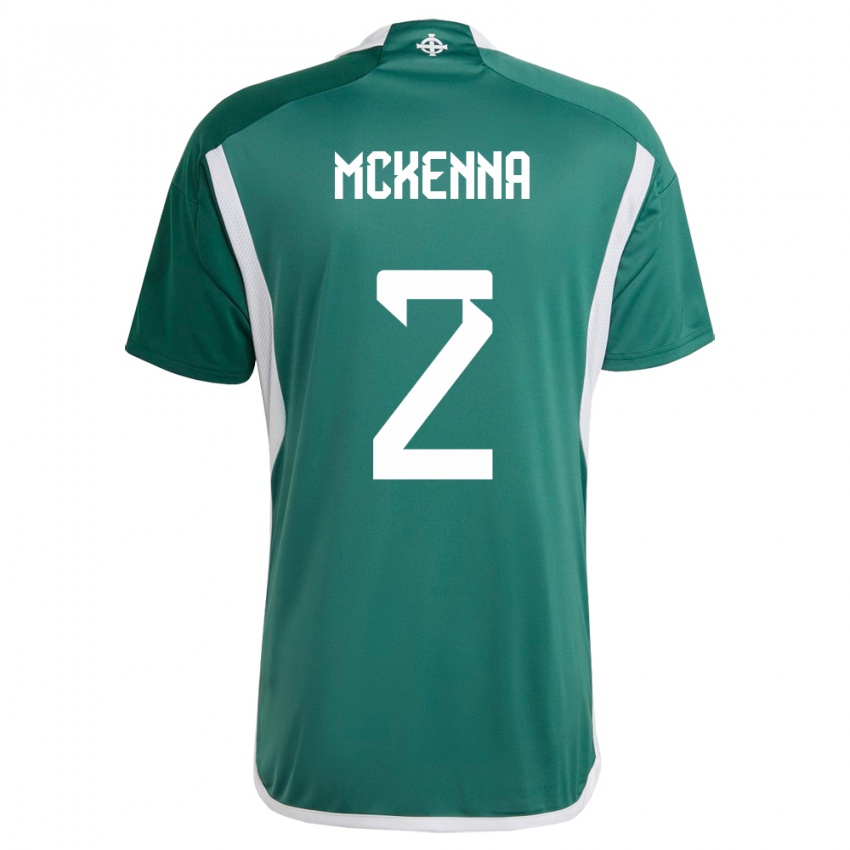 Hombre Camiseta Irlanda Del Norte Rebecca Mckenna #2 Verde 1ª Equipación 24-26 La Camisa Chile