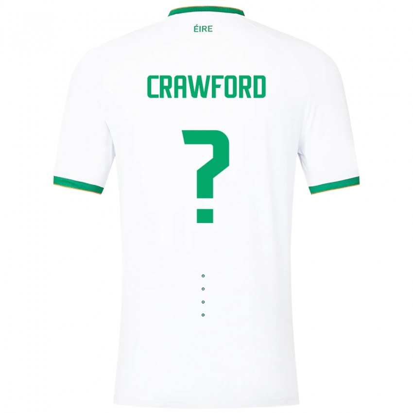 Hombre Camiseta Irlanda James Crawford #0 Blanco 2ª Equipación 24-26 La Camisa Chile