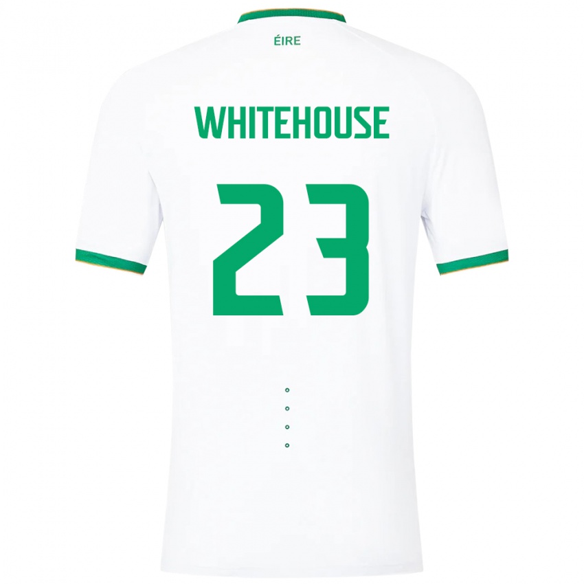 Hombre Camiseta Irlanda Sophie Whitehouse #23 Blanco 2ª Equipación 24-26 La Camisa Chile