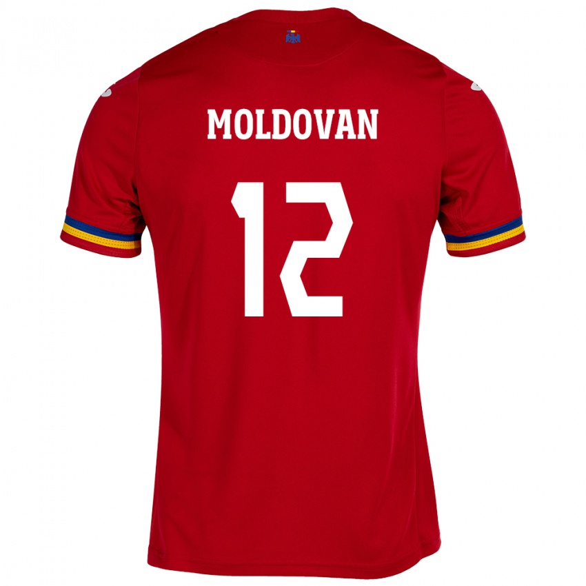 Hombre Camiseta Rumania Horaţiu Moldovan #12 Rojo 2ª Equipación 24-26 La Camisa Chile