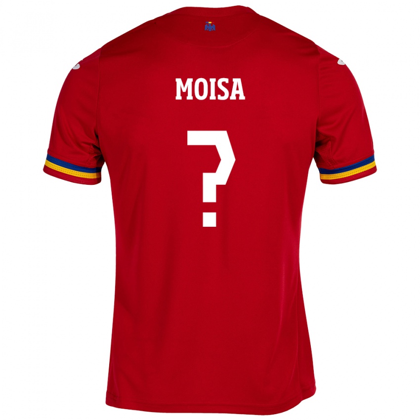 Hombre Camiseta Rumania Davide Moisa #0 Rojo 2ª Equipación 24-26 La Camisa Chile