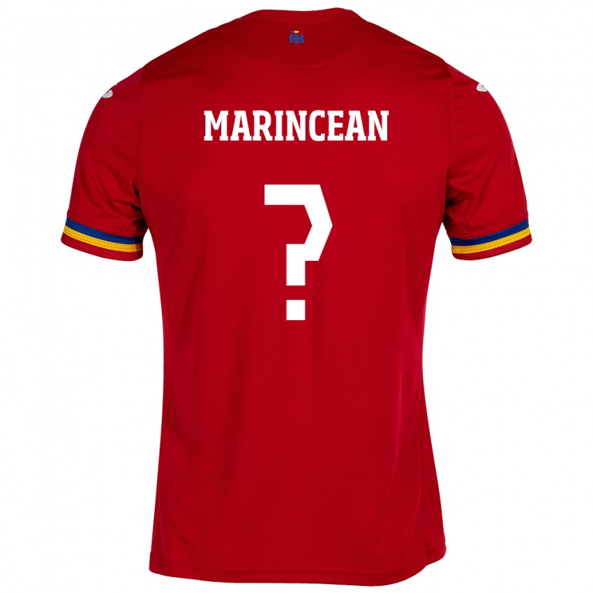 Hombre Camiseta Rumania Răzvan Marincean #0 Rojo 2ª Equipación 24-26 La Camisa Chile