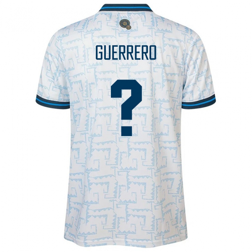 Hombre Camiseta El Salvador Alexander Guerrero #0 Blanco 2ª Equipación 24-26 La Camisa Chile