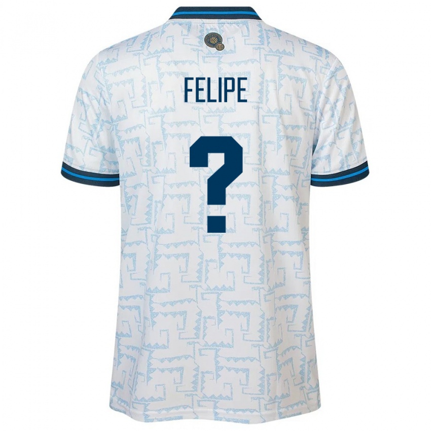 Hombre Camiseta El Salvador Felipe Rodríguez #0 Blanco 2ª Equipación 24-26 La Camisa Chile