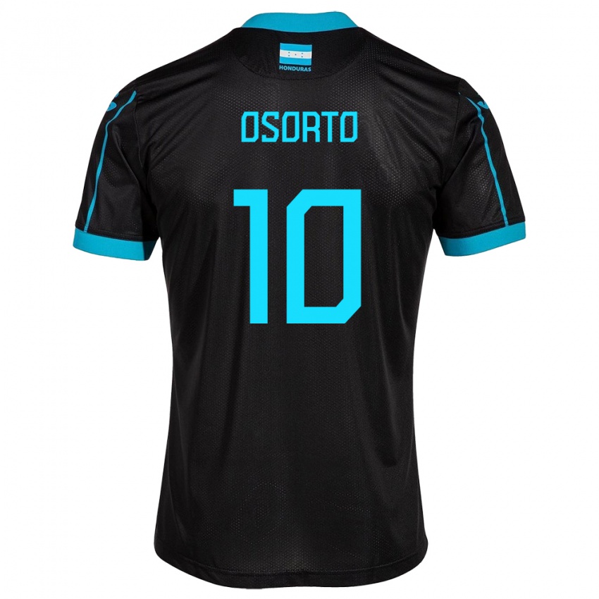 Hombre Camiseta Honduras Roberto Osorto #10 Negro 2ª Equipación 24-26 La Camisa Chile