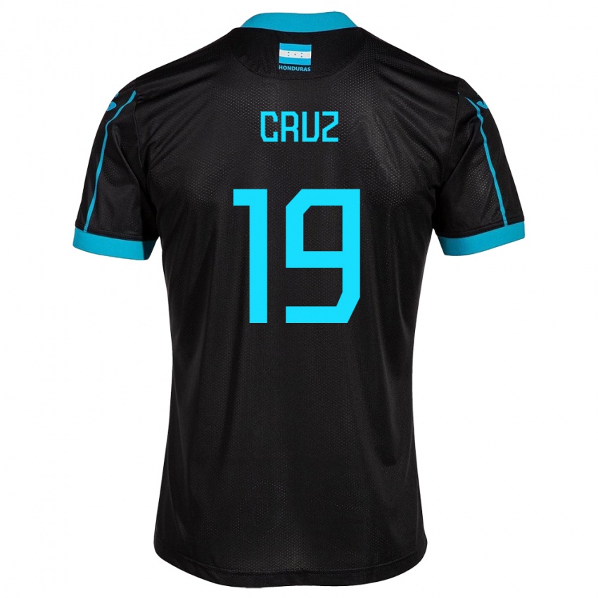 Hombre Camiseta Honduras Russel Cruz #19 Negro 2ª Equipación 24-26 La Camisa Chile