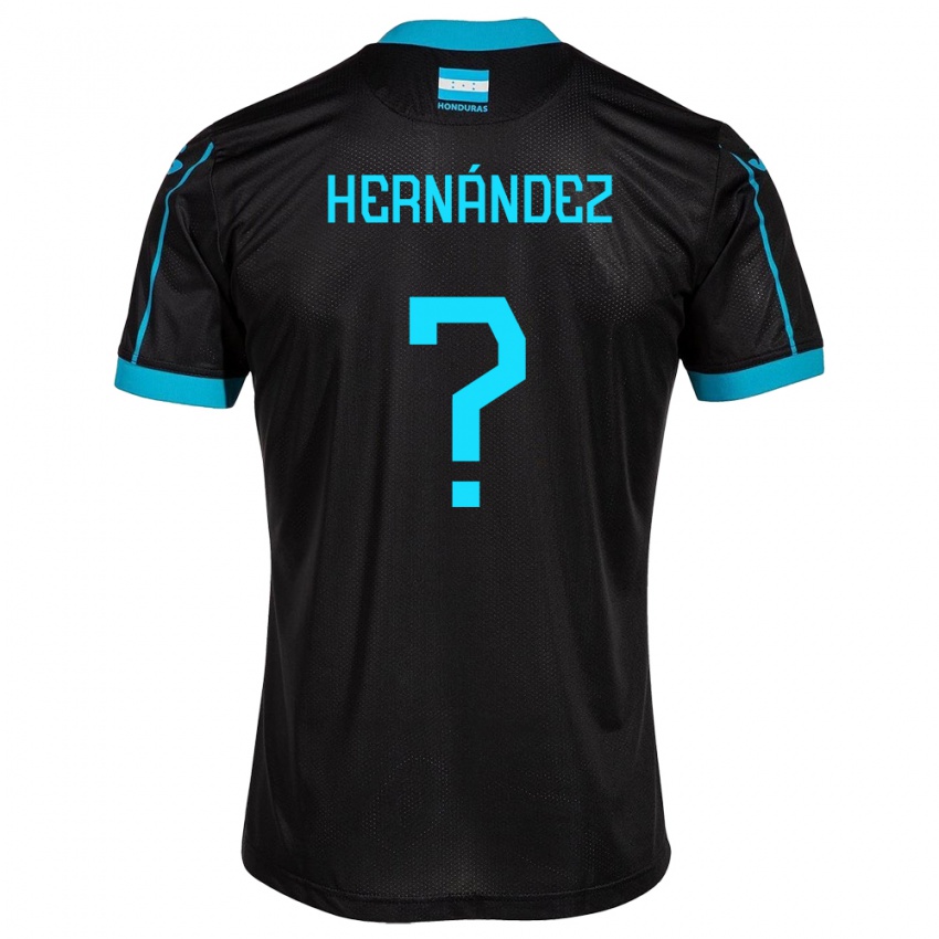 Hombre Camiseta Honduras Riccy Hernández #0 Negro 2ª Equipación 24-26 La Camisa Chile