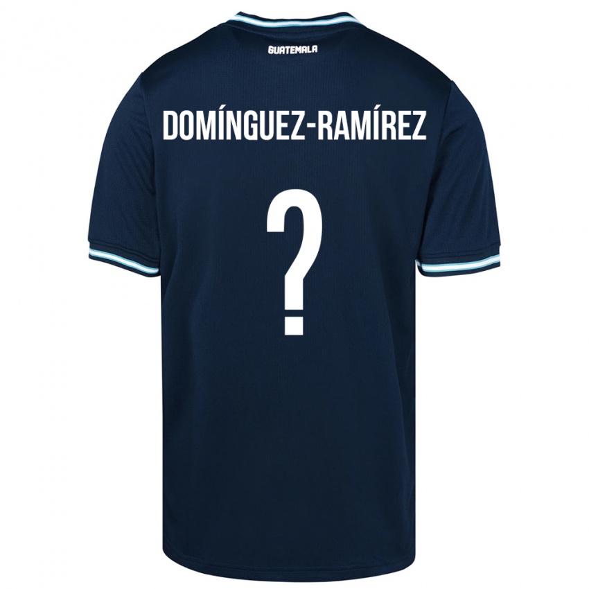 Hombre Camiseta Guatemala Marco Domínguez-Ramírez #0 Azul 2ª Equipación 24-26 La Camisa Chile