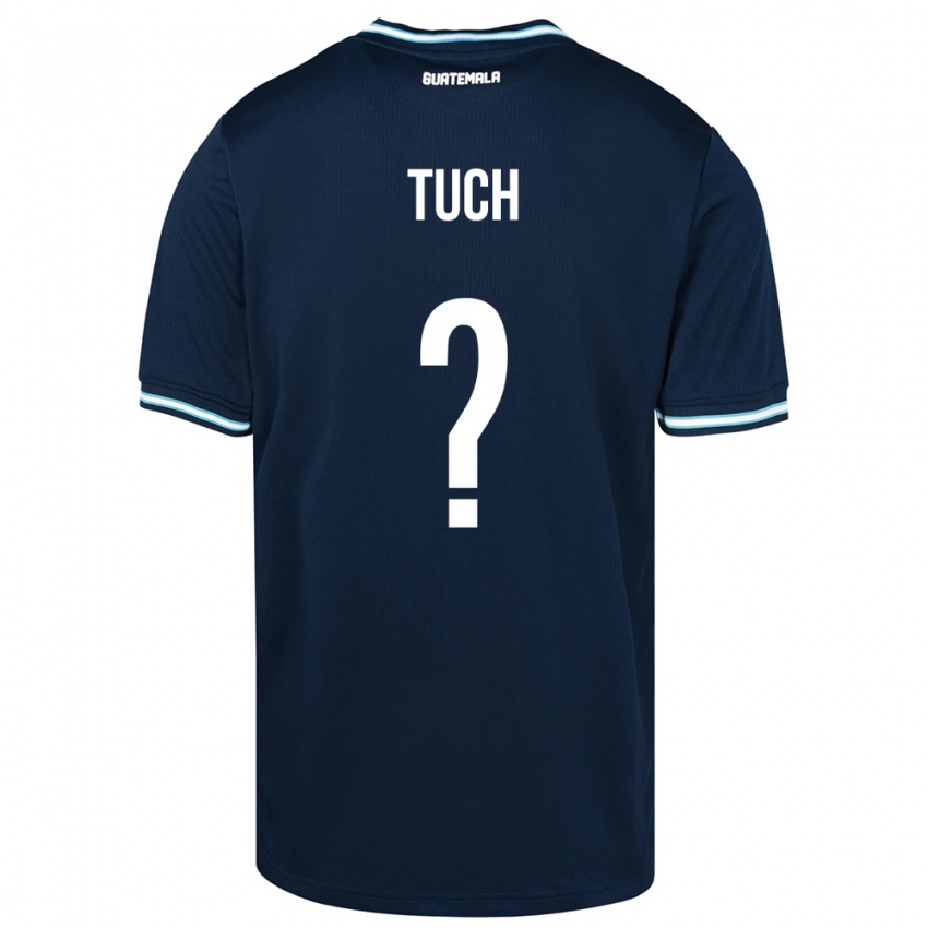 Hombre Camiseta Guatemala Lorenzo Tuch #0 Azul 2ª Equipación 24-26 La Camisa Chile