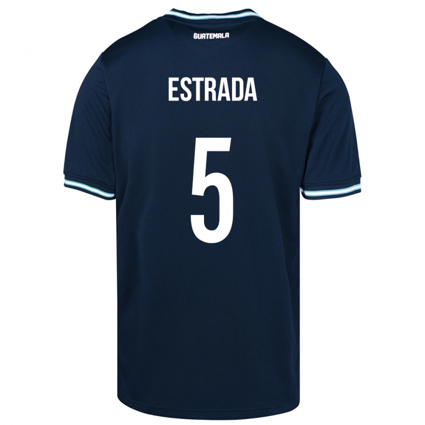 Hombre Camiseta Guatemala Elizabeth Estrada #5 Azul 2ª Equipación 24-26 La Camisa Chile