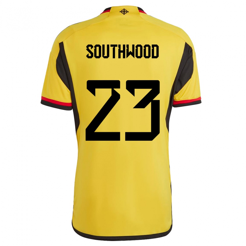 Hombre Camiseta Irlanda Del Norte Luke Southwood #23 Blanco 2ª Equipación 24-26 La Camisa Chile