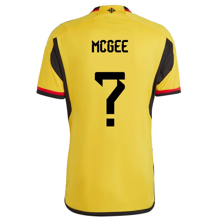 Hombre Camiseta Irlanda Del Norte Ethan Mcgee #0 Blanco 2ª Equipación 24-26 La Camisa Chile