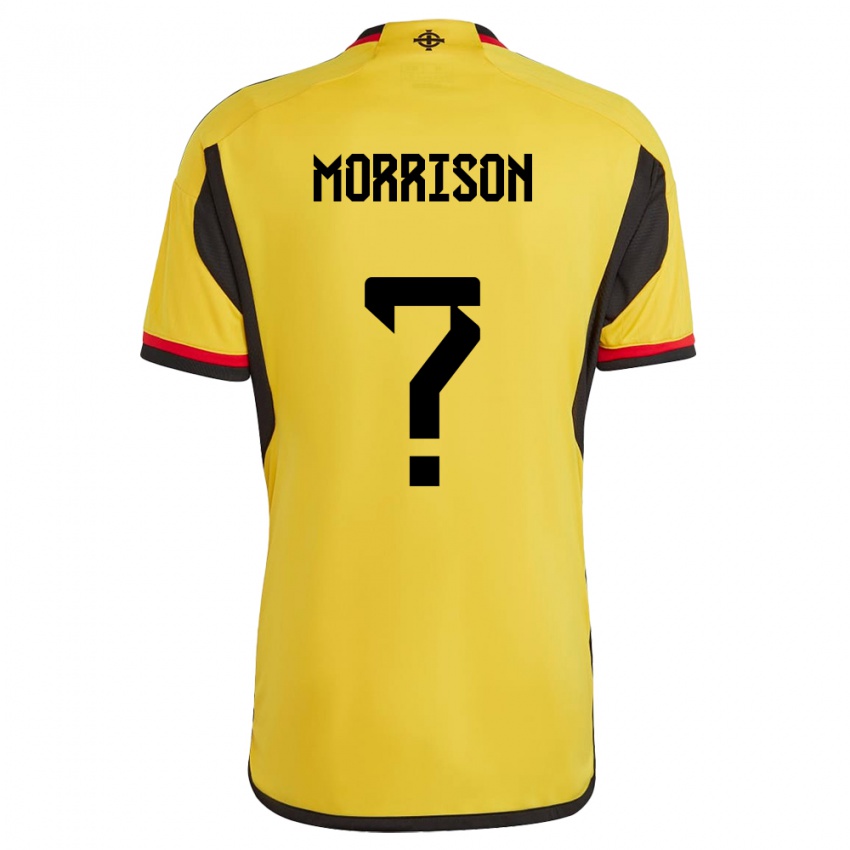 Hombre Camiseta Irlanda Del Norte Kieran Morrison #0 Blanco 2ª Equipación 24-26 La Camisa Chile