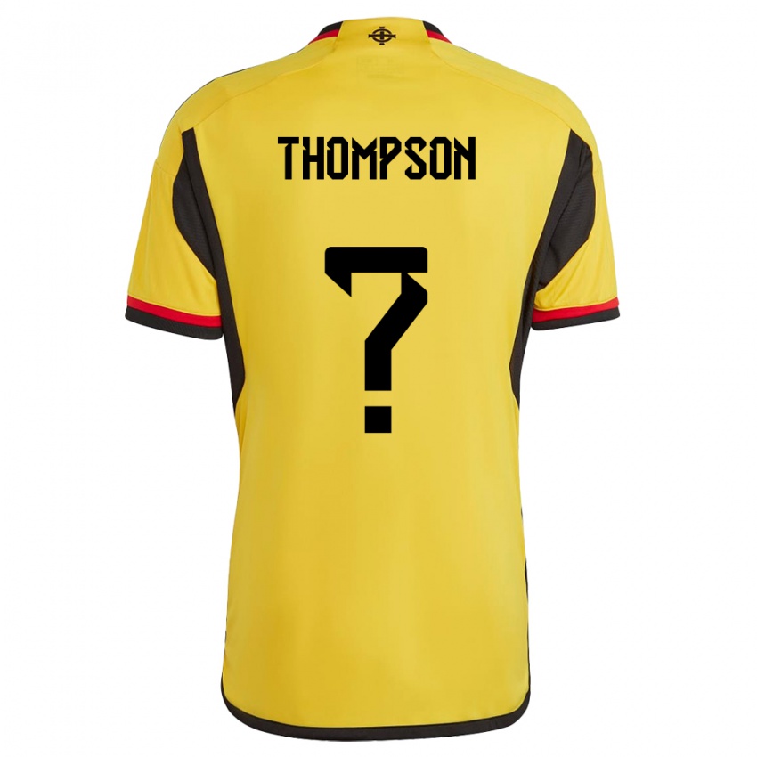 Hombre Camiseta Irlanda Del Norte Kalum Thompson #0 Blanco 2ª Equipación 24-26 La Camisa Chile