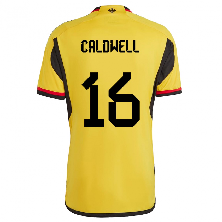 Hombre Camiseta Irlanda Del Norte Nadene Caldwell #16 Blanco 2ª Equipación 24-26 La Camisa Chile