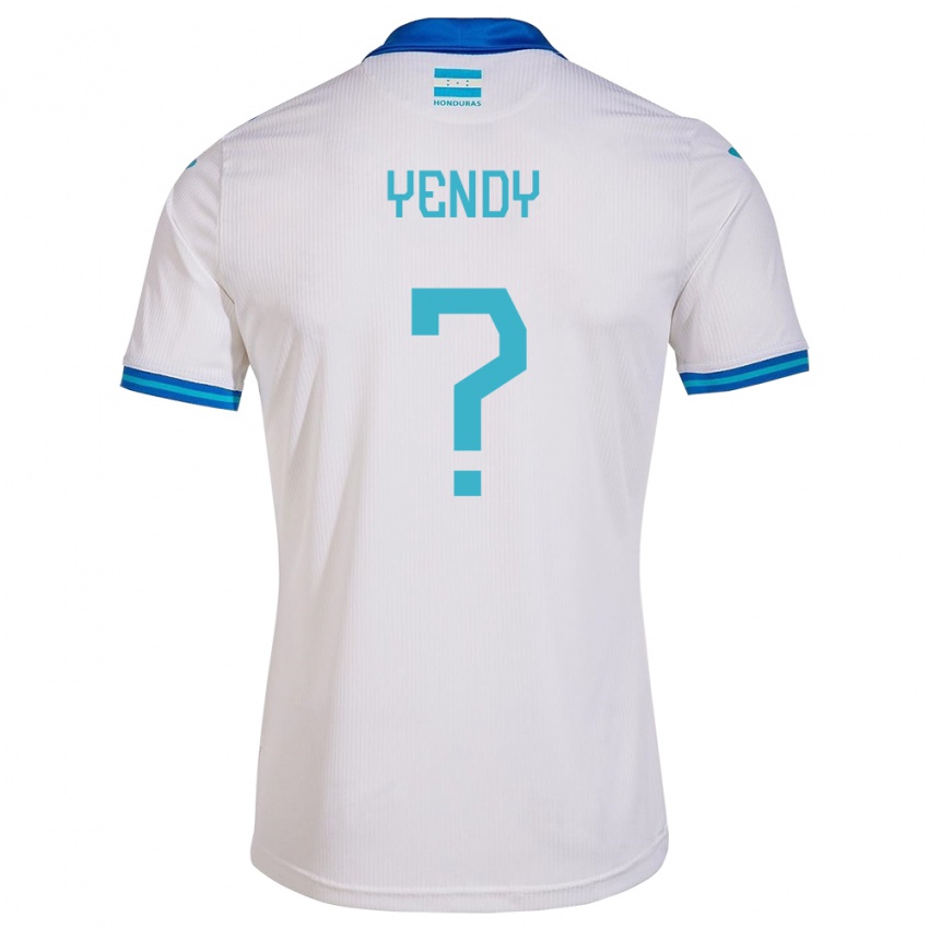 Mujer Camiseta Honduras Yendy Martínez #0 Blanco 1ª Equipación 24-26 La Camisa Chile