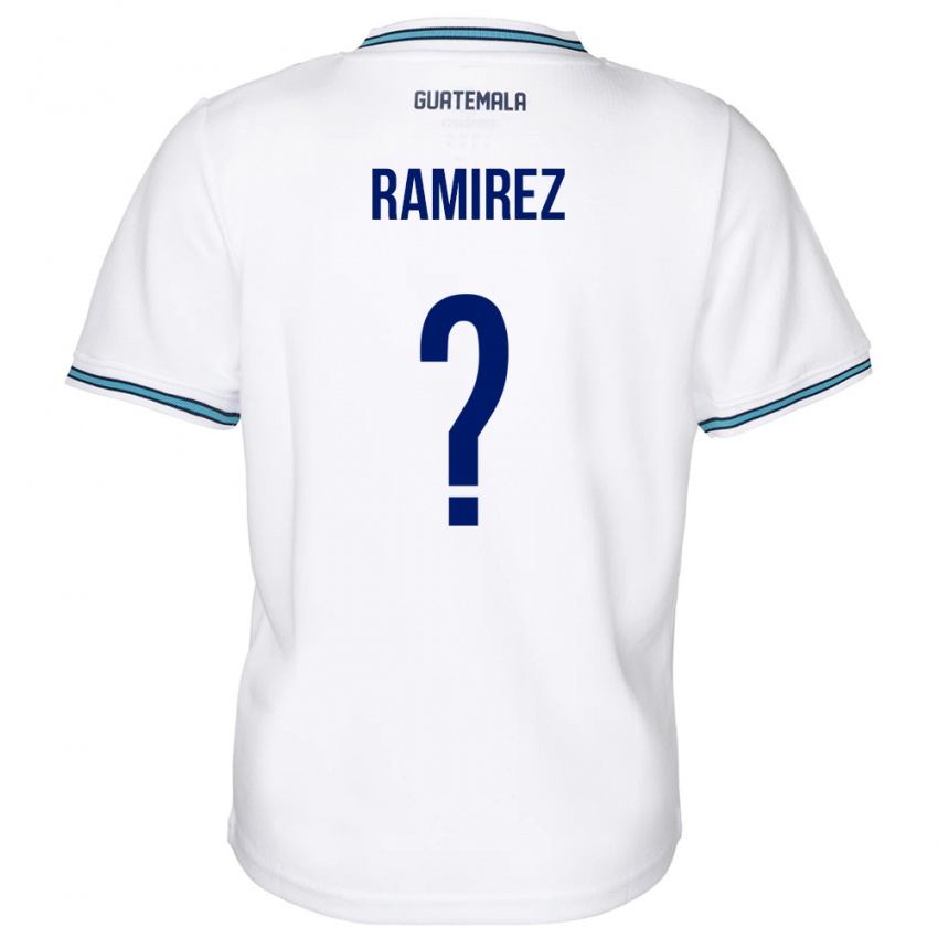 Mujer Camiseta Guatemala Nelson Ramirez #0 Blanco 1ª Equipación 24-26 La Camisa Chile
