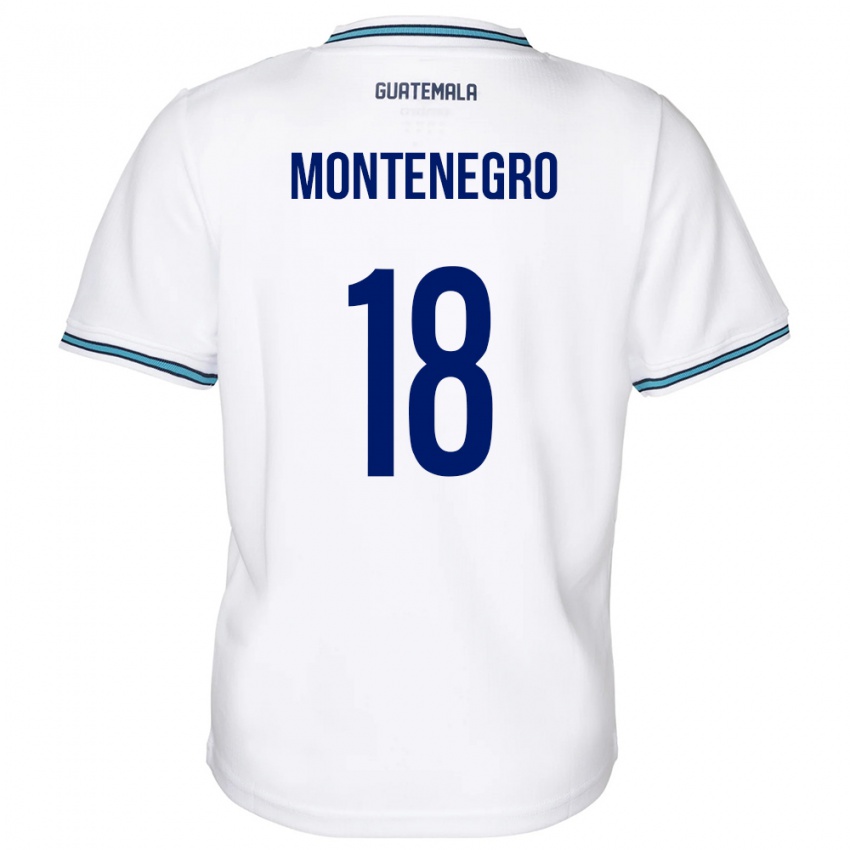 Mujer Camiseta Guatemala Vivian Montenegro #18 Blanco 1ª Equipación 24-26 La Camisa Chile