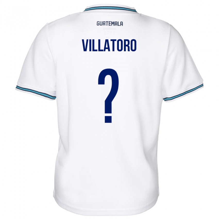 Mujer Camiseta Guatemala Grace Villatoro #0 Blanco 1ª Equipación 24-26 La Camisa Chile