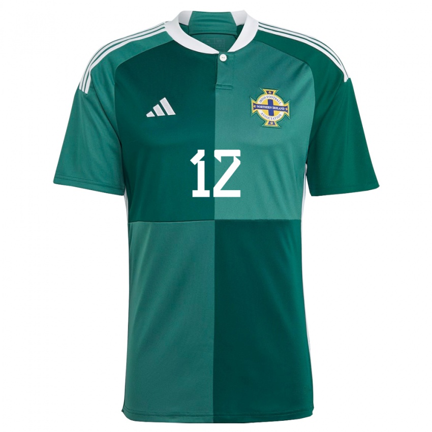 Mujer Camiseta Irlanda Del Norte Owen Grainger #12 Verde 1ª Equipación 24-26 La Camisa Chile