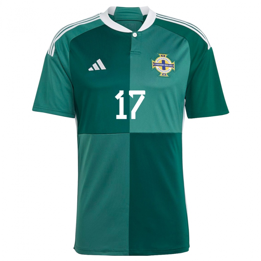 Mujer Camiseta Irlanda Del Norte Alex Watson #17 Verde 1ª Equipación 24-26 La Camisa Chile