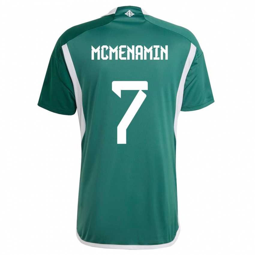 Mujer Camiseta Irlanda Del Norte Conor Mcmenamin #7 Verde 1ª Equipación 24-26 La Camisa Chile