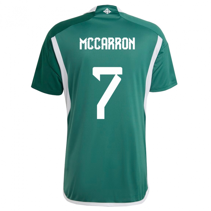 Mujer Camiseta Irlanda Del Norte Chloe Mccarron #7 Verde 1ª Equipación 24-26 La Camisa Chile