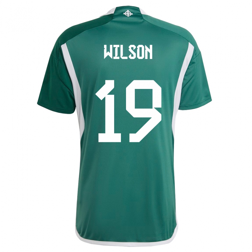 Mujer Camiseta Irlanda Del Norte Emily Wilson #19 Verde 1ª Equipación 24-26 La Camisa Chile