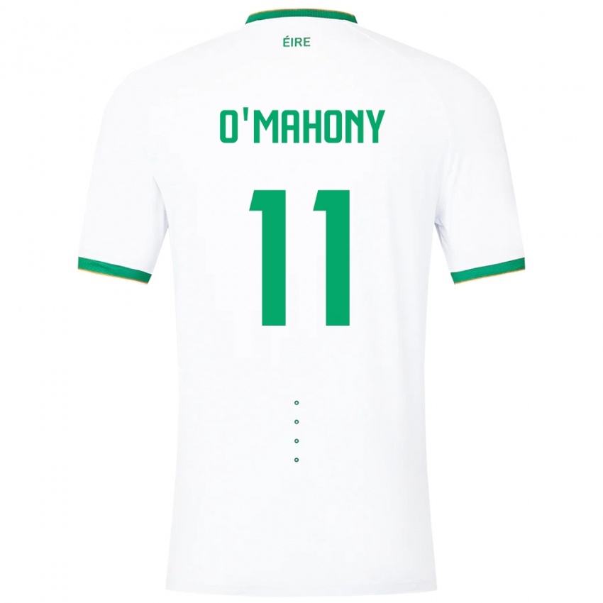 Mujer Camiseta Irlanda Éabha O'mahony #11 Blanco 2ª Equipación 24-26 La Camisa Chile