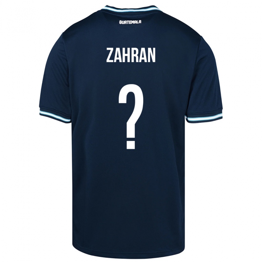 Mujer Camiseta Guatemala William Zahran #0 Azul 2ª Equipación 24-26 La Camisa Chile
