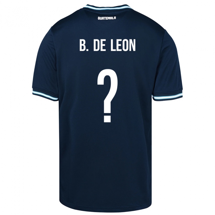 Mujer Camiseta Guatemala Brandon De Leon #0 Azul 2ª Equipación 24-26 La Camisa Chile