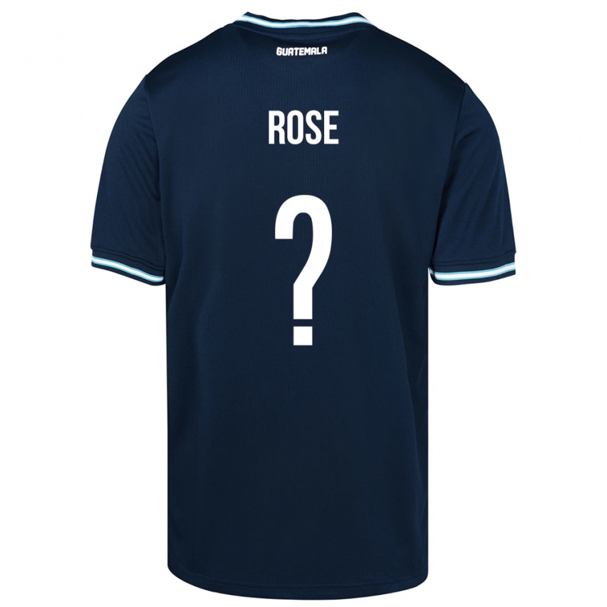 Mujer Camiseta Guatemala Michelle Rose #0 Azul 2ª Equipación 24-26 La Camisa Chile