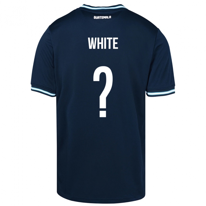 Mujer Camiseta Guatemala Megan White #0 Azul 2ª Equipación 24-26 La Camisa Chile