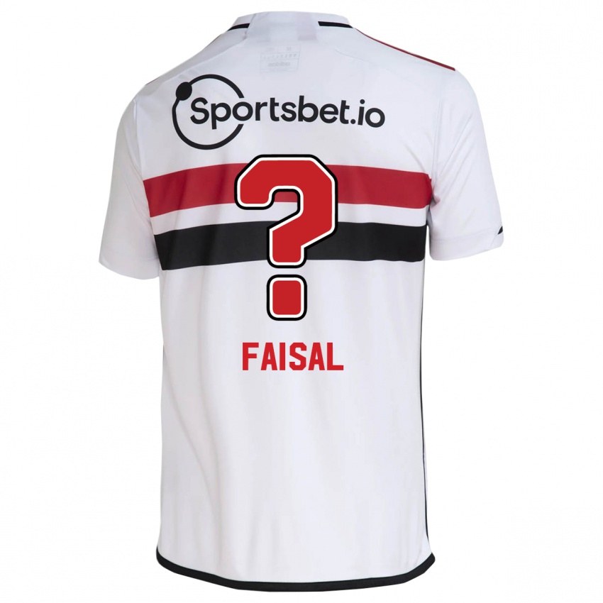 Niño Camiseta King Faisal #0 Blanco 1ª Equipación 2023/24 La Camisa Chile