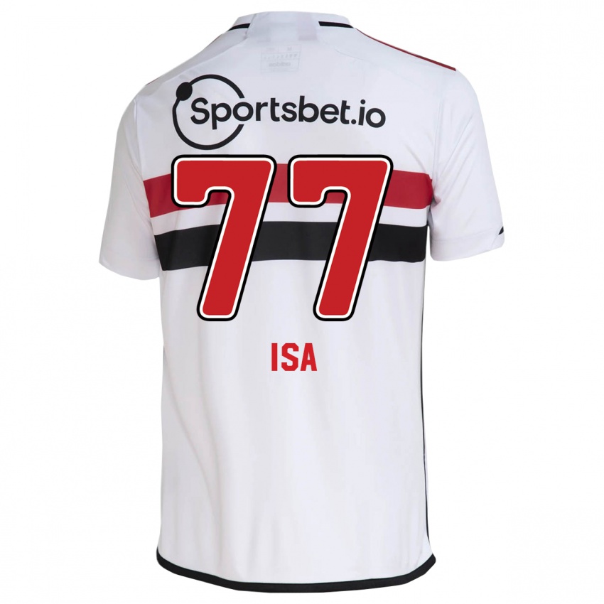 Niño Camiseta Isa #77 Blanco 1ª Equipación 2023/24 La Camisa Chile