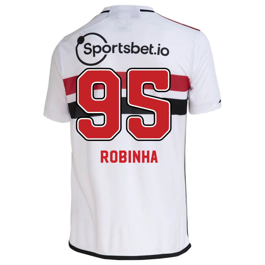 Niño Camiseta Robinha #95 Blanco 1ª Equipación 2023/24 La Camisa Chile