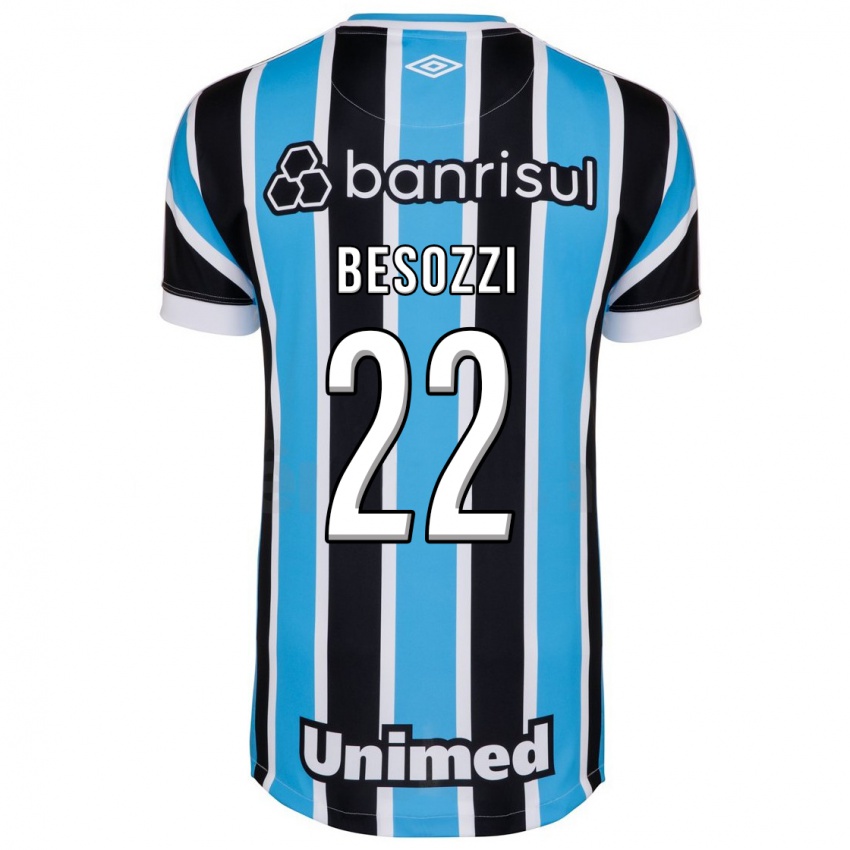 Niño Camiseta Lucas Besozzi #22 Azul 1ª Equipación 2023/24 La Camisa Chile