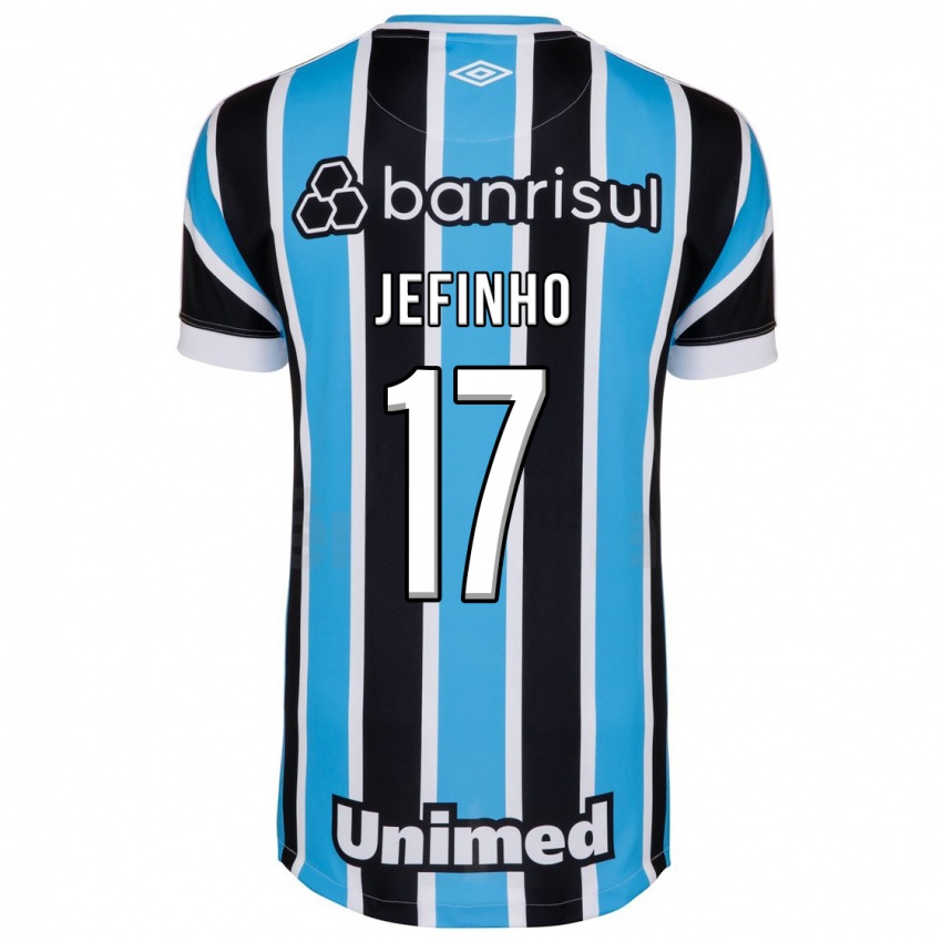 Niño Camiseta Jefinho #17 Azul 1ª Equipación 2023/24 La Camisa Chile