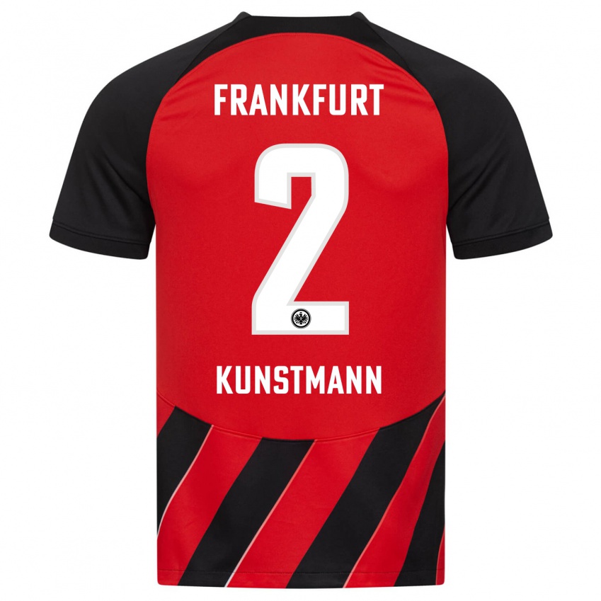 Niño Camiseta Kelvin Kunstmann #2 Negro Rojo 1ª Equipación 2023/24 La Camisa Chile