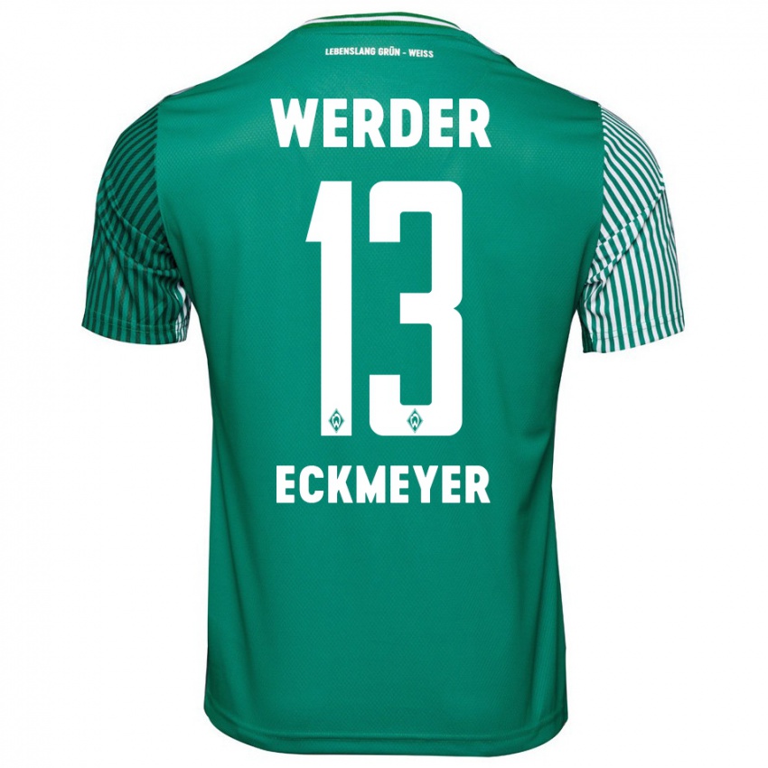 Niño Camiseta Tjark Eckmeyer #13 Verde 1ª Equipación 2023/24 La Camisa Chile