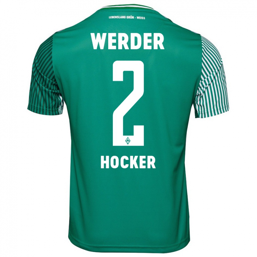 Niño Camiseta Luca Höcker #2 Verde 1ª Equipación 2023/24 La Camisa Chile