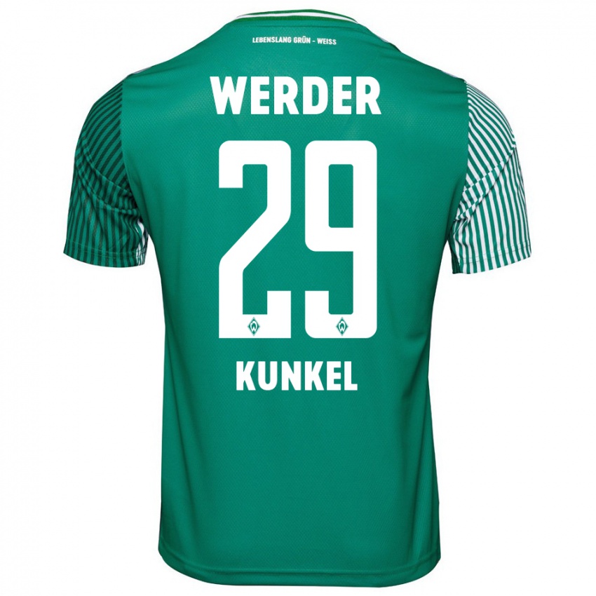 Niño Camiseta Melina Kunkel #29 Verde 1ª Equipación 2023/24 La Camisa Chile