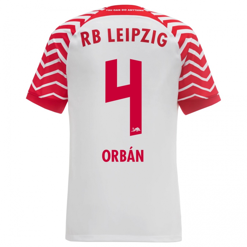 Niño Camiseta Willi Orban #4 Blanco 1ª Equipación 2023/24 La Camisa Chile